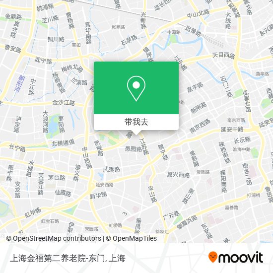 上海金福第二养老院-东门地图