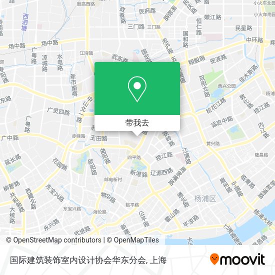 国际建筑装饰室内设计协会华东分会地图