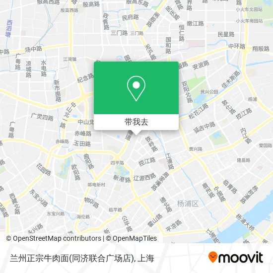 兰州正宗牛肉面(同济联合广场店)地图