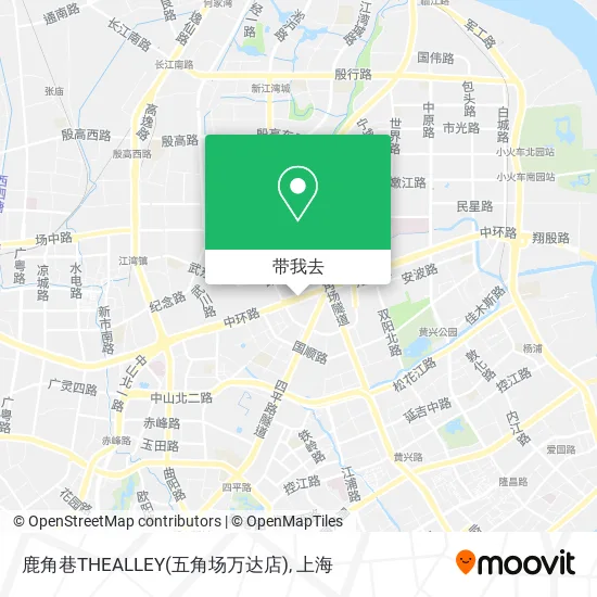 鹿角巷THEALLEY(五角场万达店)地图