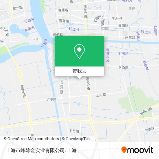 上海市峰雄金实业有限公司地图