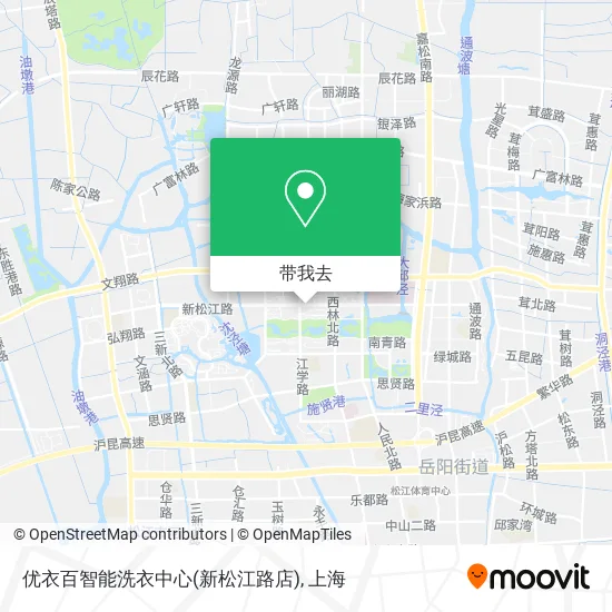优衣百智能洗衣中心(新松江路店)地图