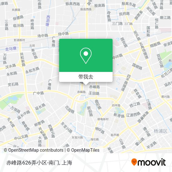 赤峰路626弄小区-南门地图