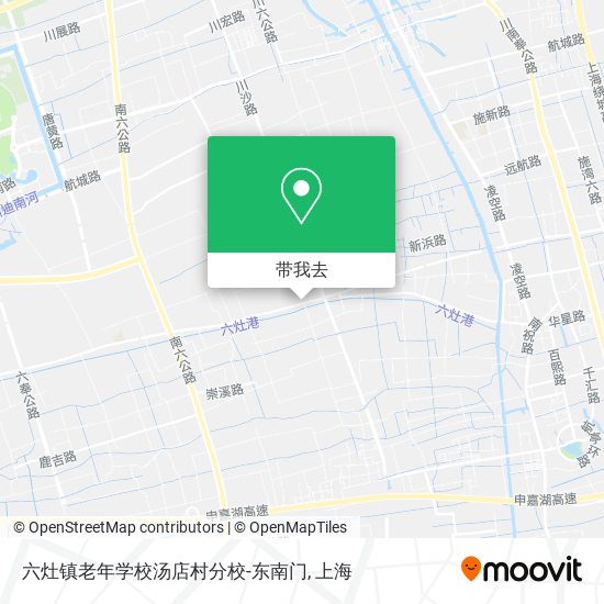 六灶镇老年学校汤店村分校-东南门地图