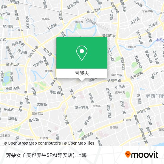 芳朵女子美容养生SPA(静安店)地图