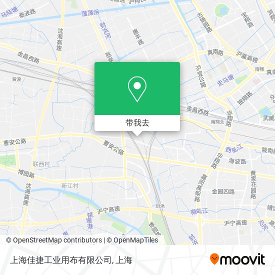 上海佳捷工业用布有限公司地图