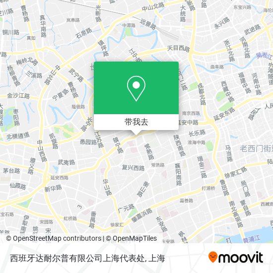 西班牙达耐尔普有限公司上海代表处地图