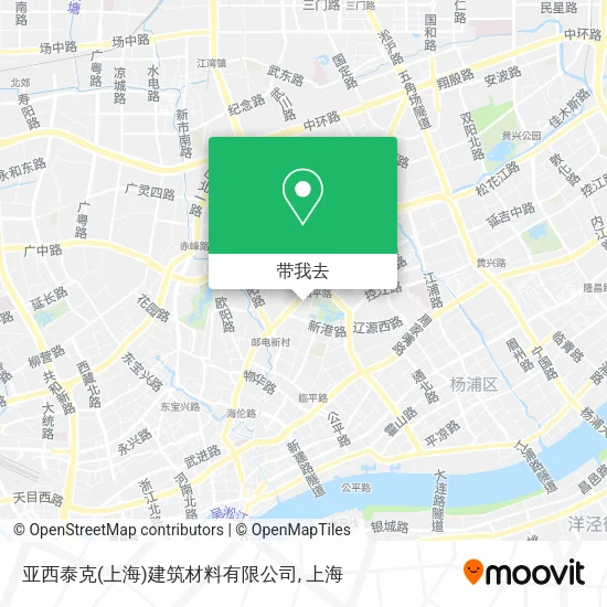 亚西泰克(上海)建筑材料有限公司地图