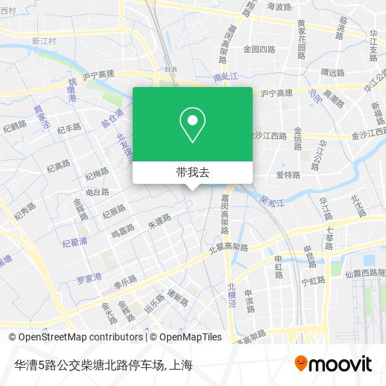 华漕5路公交柴塘北路停车场地图
