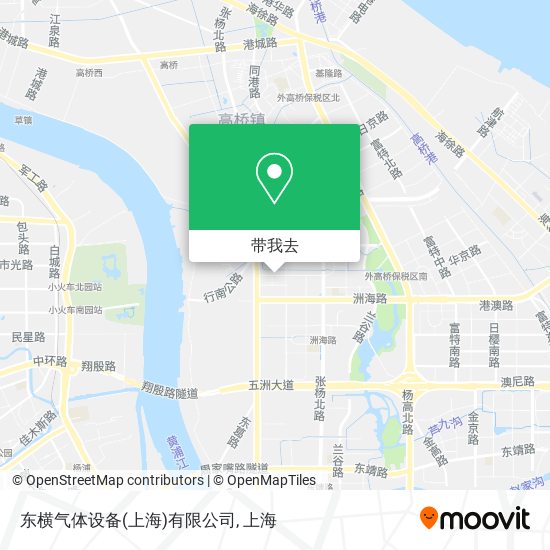 东横气体设备(上海)有限公司地图