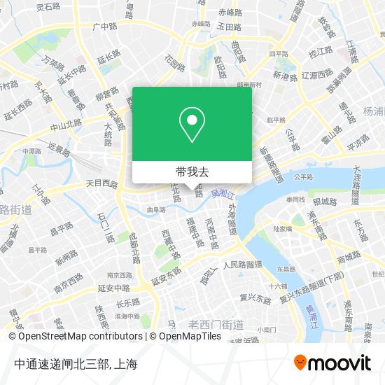 中通速递闸北三部地图