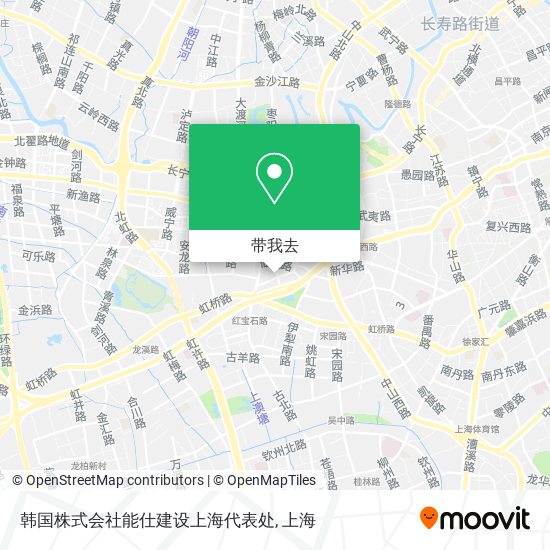韩国株式会社能仕建设上海代表处地图