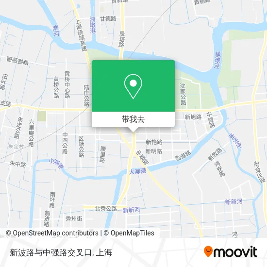 新波路与中强路交叉口地图