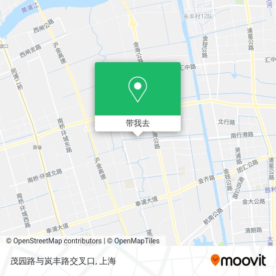 茂园路与岚丰路交叉口地图