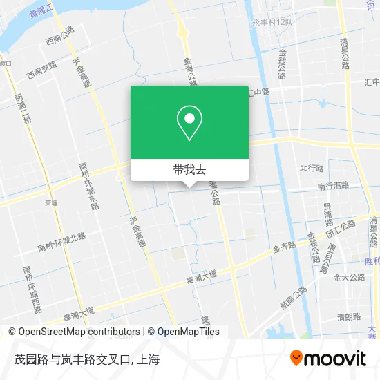 茂园路与岚丰路交叉口地图