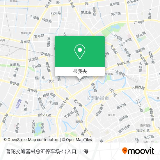 普陀交通器材总汇停车场-出入口地图