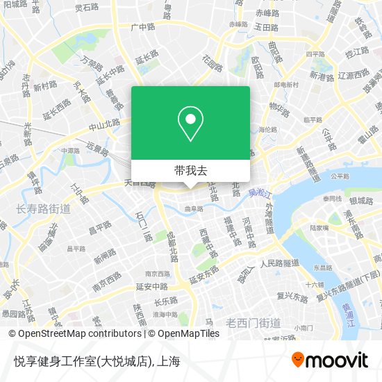 悦享健身工作室(大悦城店)地图