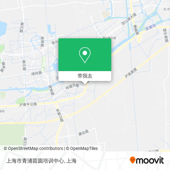 上海市青浦苗圆培训中心地图