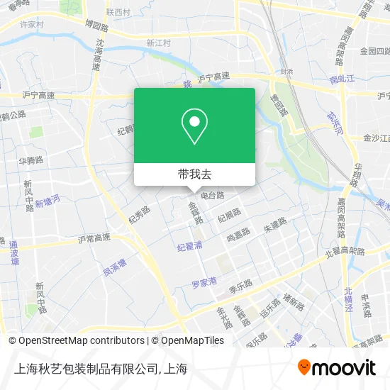 上海秋艺包装制品有限公司地图