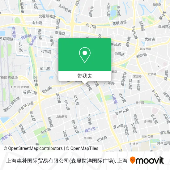 上海惠补国际贸易有限公司(森晟世洋国际广场)地图
