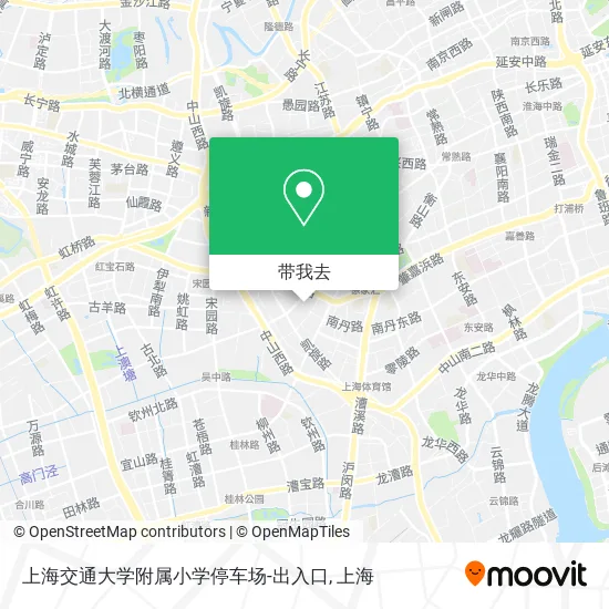 上海交通大学附属小学停车场-出入口地图