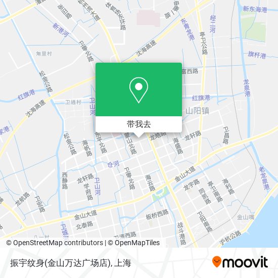 振宇纹身(金山万达广场店)地图