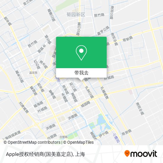 Apple授权经销商(国美嘉定店)地图