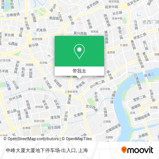 申峰大厦大厦地下停车场-出入口地图