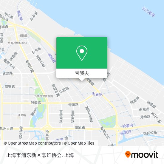 上海市浦东新区烹饪协会地图