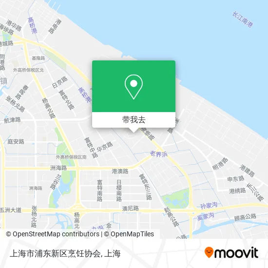 上海市浦东新区烹饪协会地图