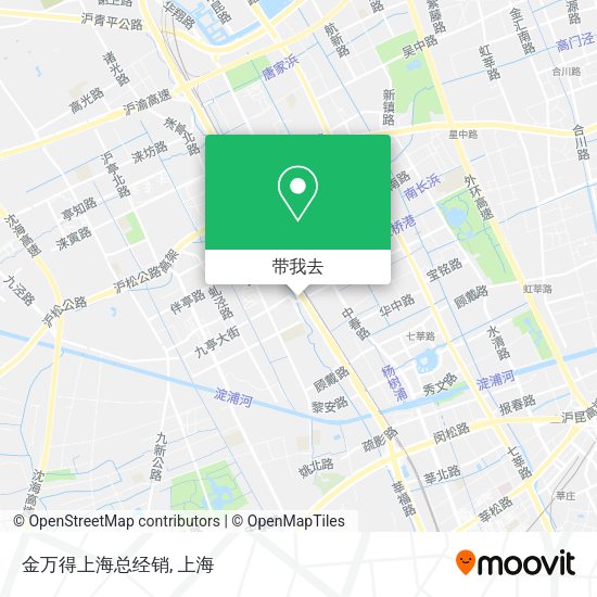 金万得上海总经销地图