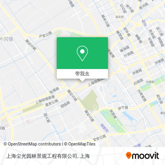 上海尘光园林景观工程有限公司地图