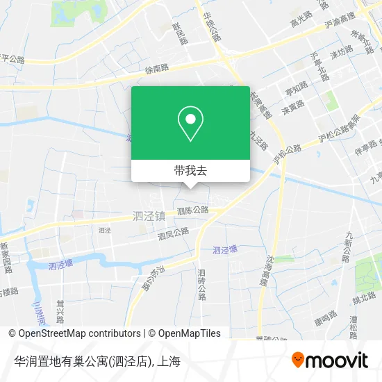 华润置地有巢公寓(泗泾店)地图
