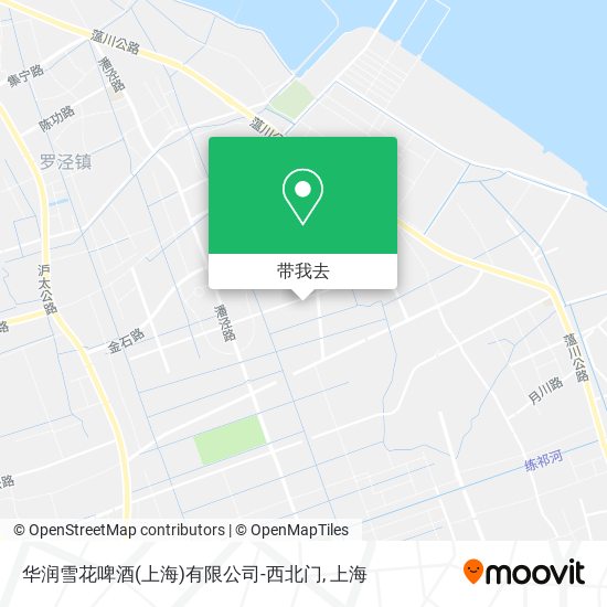 华润雪花啤酒(上海)有限公司-西北门地图