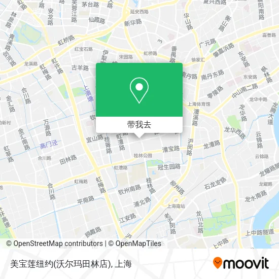美宝莲纽约(沃尔玛田林店)地图