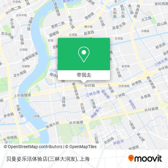 贝曼姿乐活体验店(三林大润发)地图