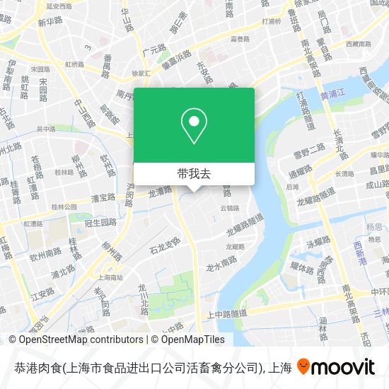 恭港肉食(上海市食品进出口公司活畜禽分公司)地图