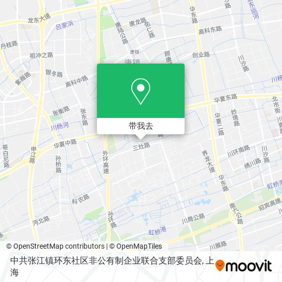 中共张江镇环东社区非公有制企业联合支部委员会地图