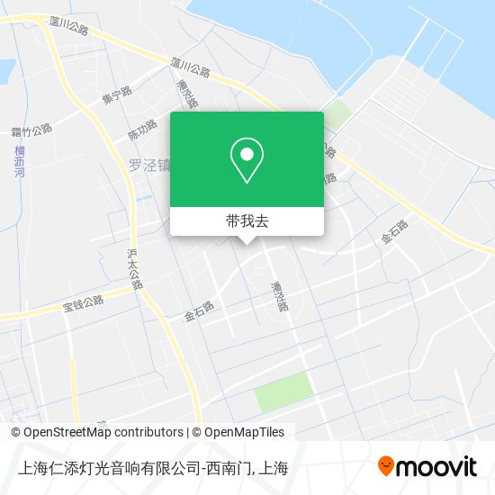 上海仁添灯光音响有限公司-西南门地图