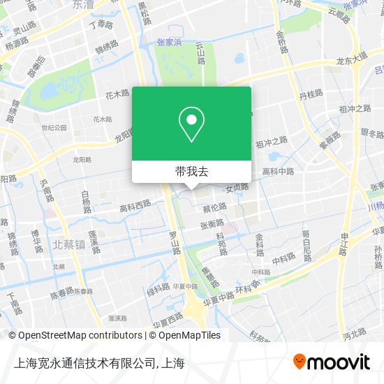 上海宽永通信技术有限公司地图