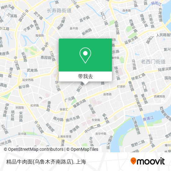 精品牛肉面(乌鲁木齐南路店)地图