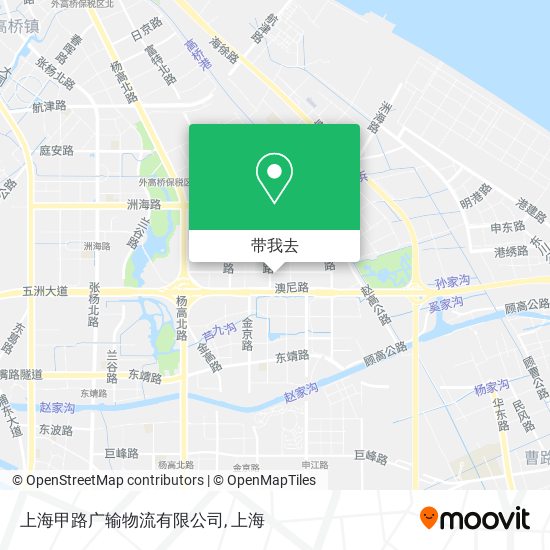 上海甲路广输物流有限公司地图