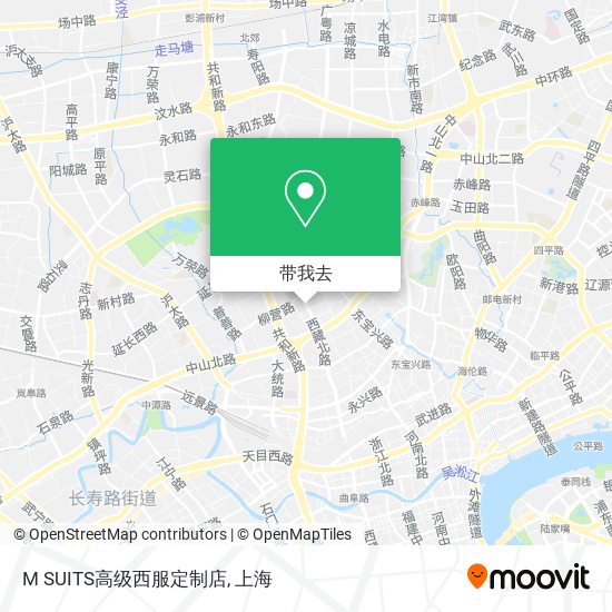 M SUITS高级西服定制店地图