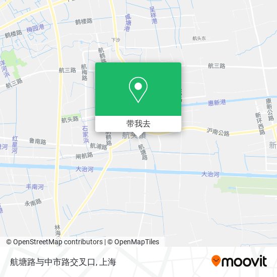 航塘路与中市路交叉口地图
