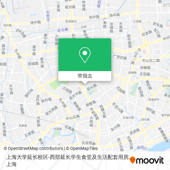 上海大学延长校区-西部延长学生食堂及生活配套用房地图