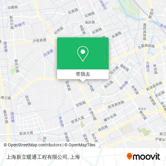 上海新立暖通工程有限公司地图