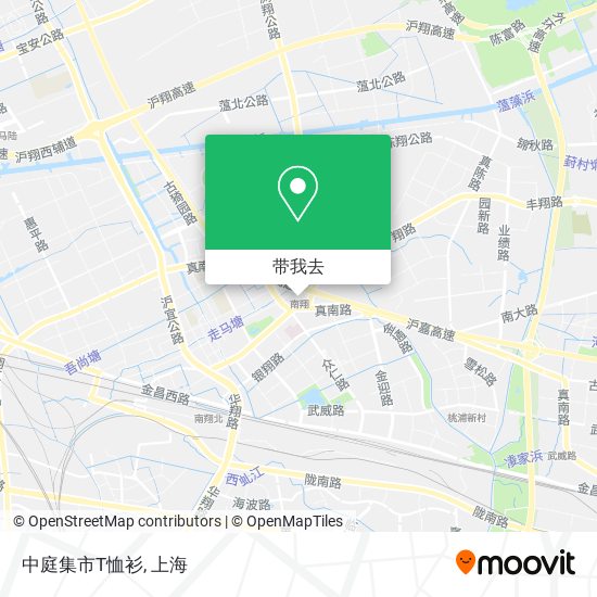 中庭集市T恤衫地图