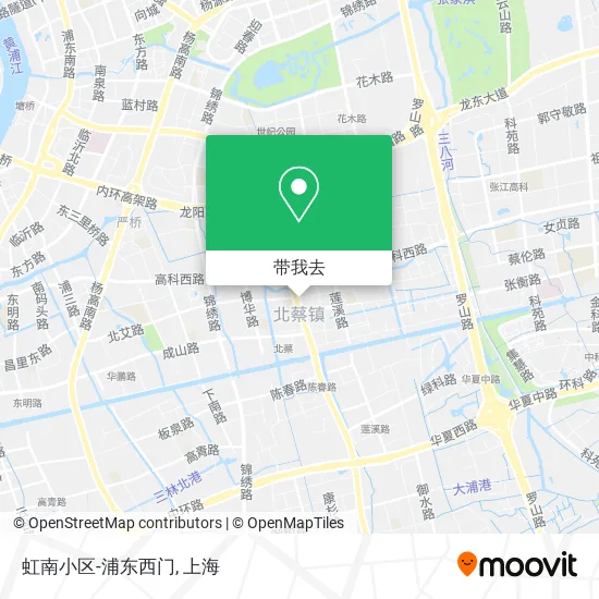 虹南小区-浦东西门地图