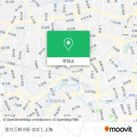 宜川三村小区-北3门地图