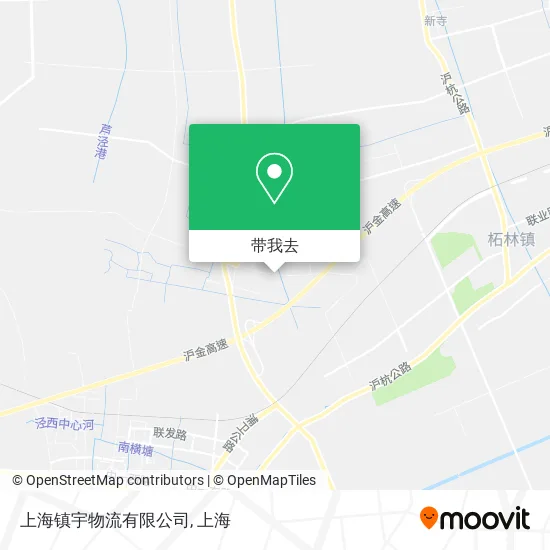 上海镇宇物流有限公司地图